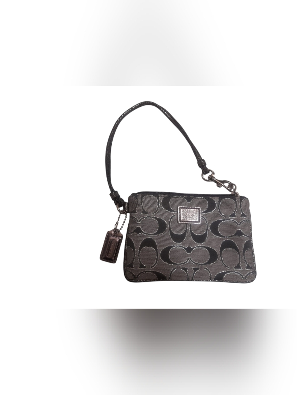 Coach Poppy Signature Jacquard Wristlet Y2K